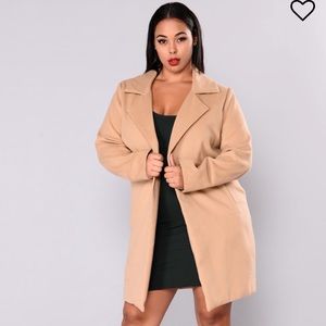Fashion Nova “Upper East Side Coat- Camel”